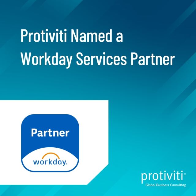 WalterKop's tweet photo. Protiviti is proud to be named a Workday Services Partner by Workday, Inc. As a Workday Services partner, Protiviti will collaborate with Workday to manage customers’ workforce programs and implement technology-enabled business transformations. https://t.co/z6GwwLHnnt https://t.co/tOhllPQDn8