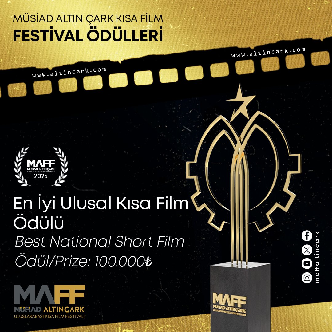 En İyi Ulusal Kısa Film Ödülü Senin Olabilir! ✨

Birbirinden değerli ödüllerin sahibini bulacağı gecede yerinizi almak için acele edin. Başvurular 15 Eylül 2024'te.

Başvuru ve katılım şartları için altincark.com’u ziyaret edebilirsiniz.🏆

#kısafilm #müsiad #altincark