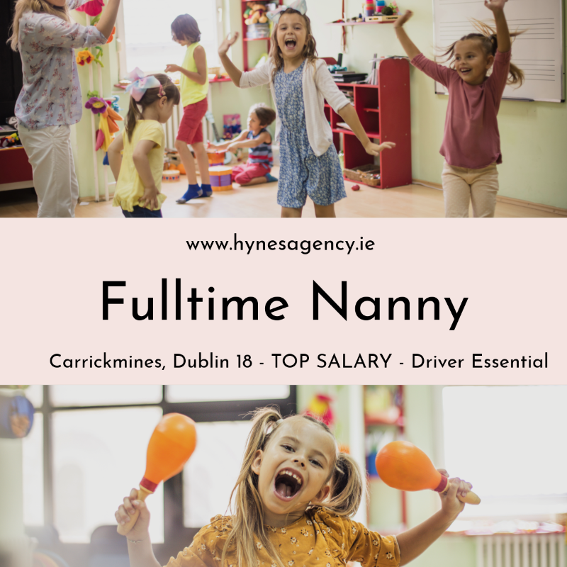 AgencyHynes's tweet photo. Full Time Nanny - Carrickmines, Dublin 18 - Top Salary - Driver Essential

https://t.co/rMK6SzUqvU

#jobsearch #dublinjobs #jobfairy #job #Irishjobfairy #jobseekers #recruitment #Dublinjobfairy #Friday #FridayVibes #Friday13th https://t.co/Zd9Iy1fEFd