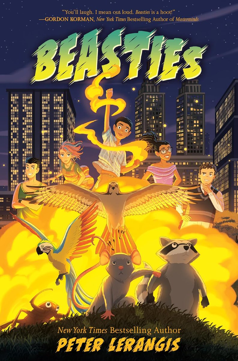 Who's ready for a book cover reveal?

Say hello to BEASTIES!

On a field trip, five classmates become park animals. Becoming human again will involve an after-hours museum break-in, a saxophone full of spit, and an evil mastermind named Uncle Chester. Pub date April 25, 2025!