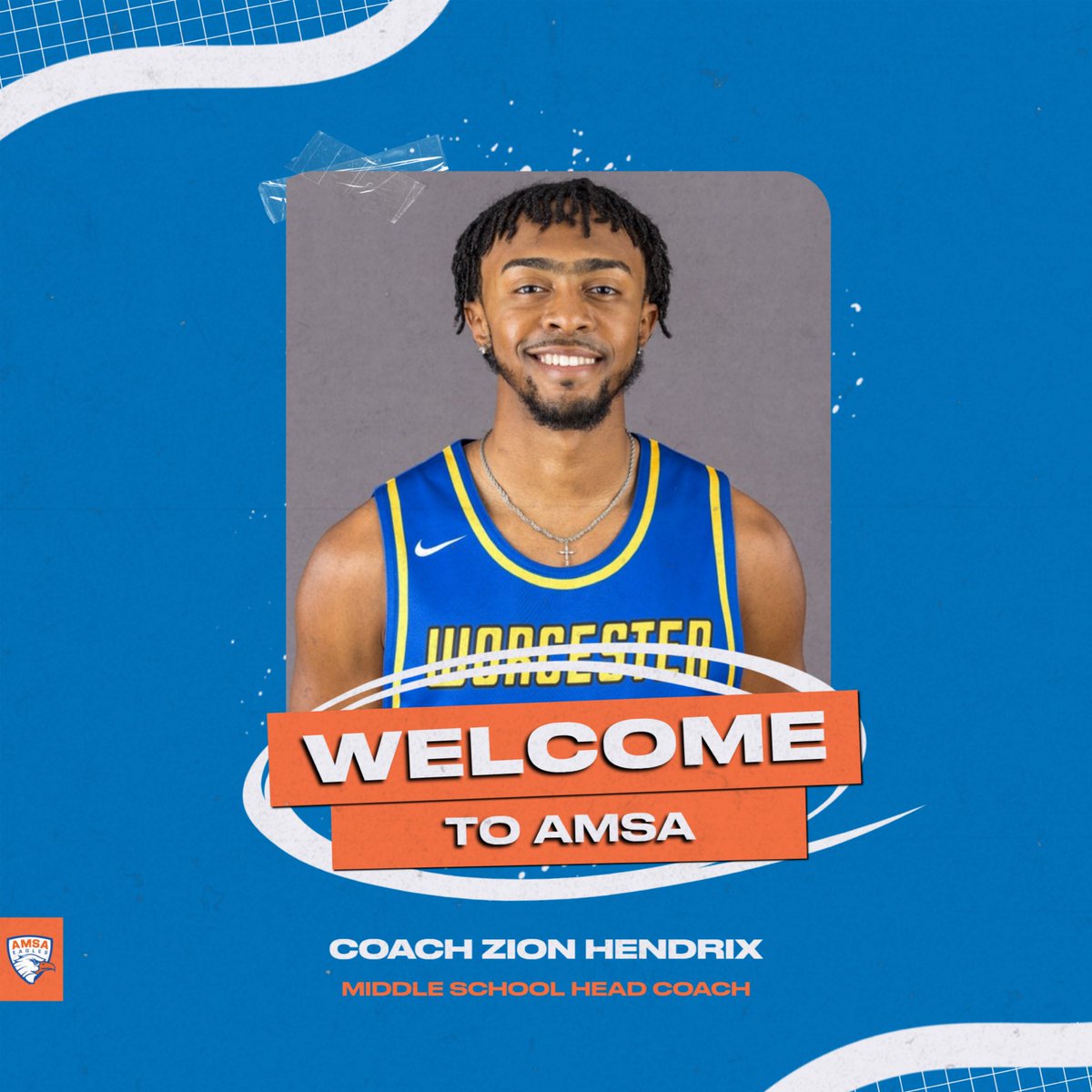 Very excited to welcome, back to back MASCAC Champion, Zion Hendrix to our coaching staff. Coach Hendrix just finished up his playing career at Worcester State and will be taking over our middle school program this winter.