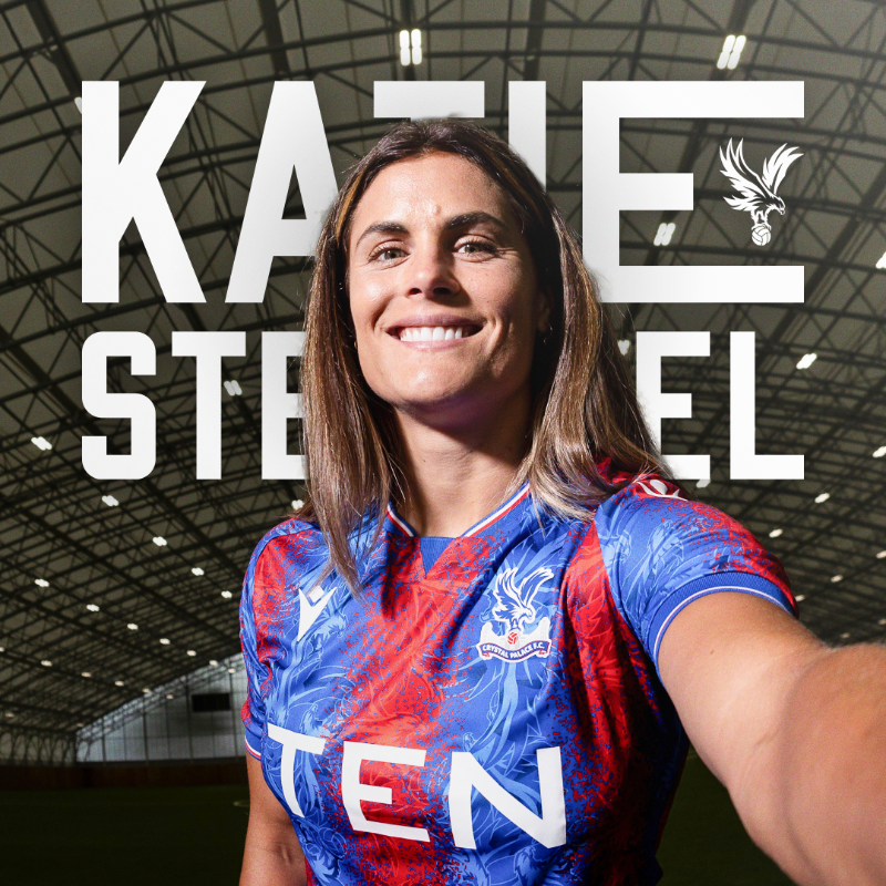 cpfc_w's tweet photo. Katie Stengel is an Eagle 🤩

The forward joins us on a permanent deal from @GothamFC!

#CPFC