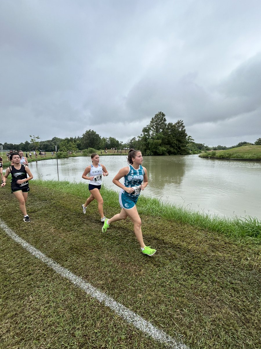 I had my personal best today running 2 miles at 16:44. Our <a href="/ACHS_ChargerXC/">Almeta Crawford Cross Country</a> team finished 7th out of 40 teams!!