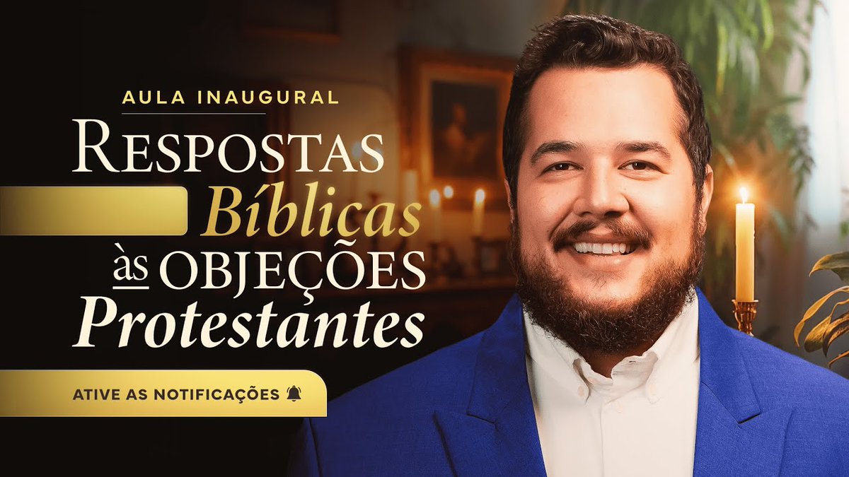 Brasil_Conserva's tweet photo. Aula Inaugural "Respostas Bíblicas às Objeções Protestantes" https://t.co/zZciIbEVAA https://t.co/685DrhB5S3