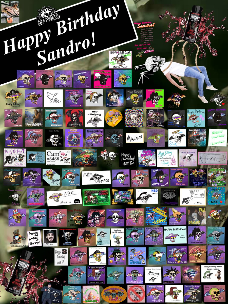 Happy Birthday, <a href="/SandroRicciuti/">Sandro Ricciuti</a> !! We hope you're having n amazing adventures and celebrations with good hearted beautiful people this week. (full rez: deathbatsworld.com/card/sandro.png)