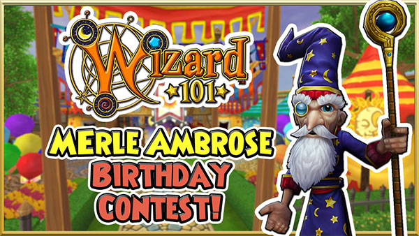 Wizard101's tweet photo. Happy birthday, Professor Ambrose! 🎂 
 
We are celebrating Merle’s birthday by kicking off the first ever professor’s birthday contest!

Post using #MerlesBirthday and #Wizard101 for a chance to win professor-themed prizes! https://t.co/gowSndevl0 https://t.co/HoYUDC009E