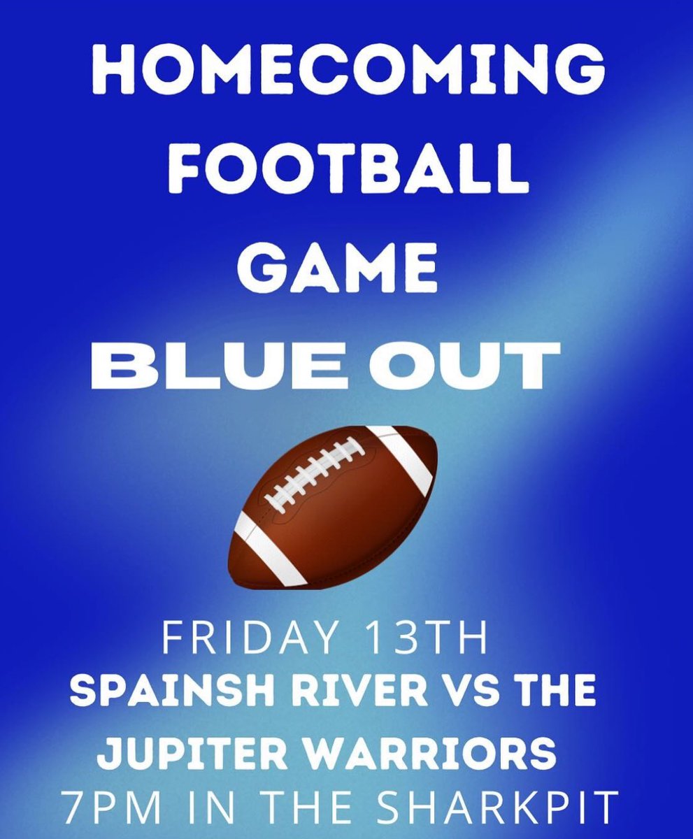 Come out and support our football team tonight! 🏈🦈💪🏼