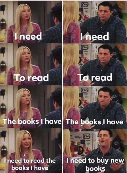 I NEED TO READ THE BOOKS I HAVE!