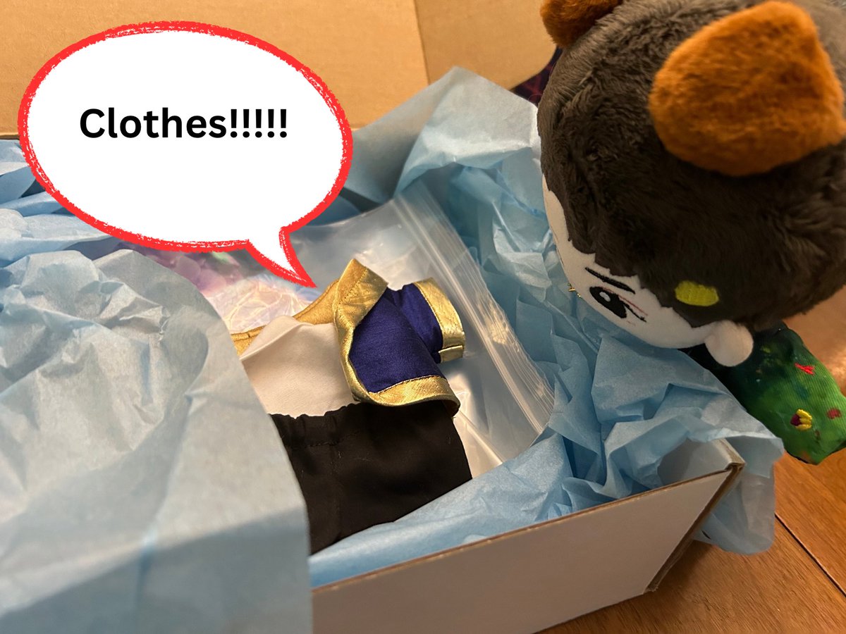 Jadeduo's tweet photo. Part #1 Clothes for CUCU!!!  Special thankies to Onty @paws_read for this episode more coming soonish!

#jadebaoadventures #clothesforcucu #baocouture https://t.co/5rX286srXC