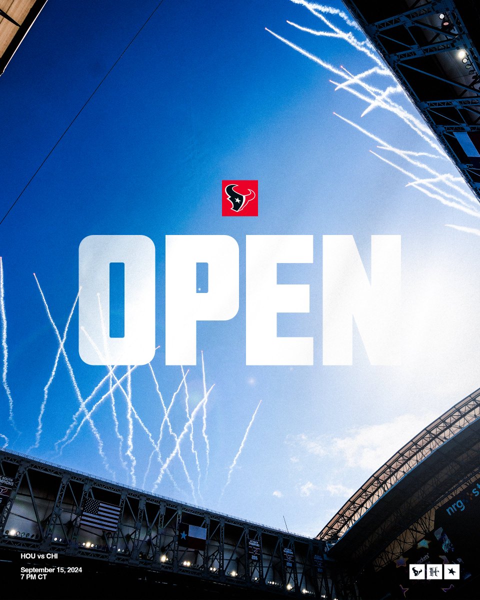 The roof is scheduled to be OPEN for Sunday Night Football 🤘