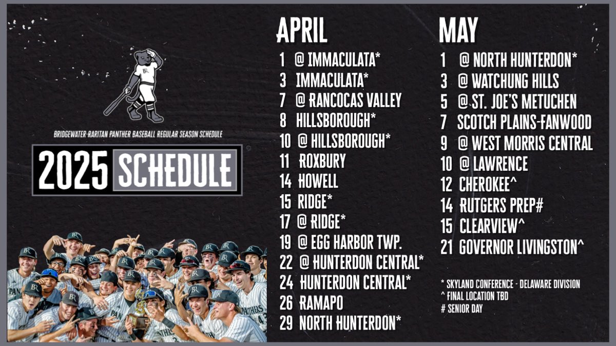 Mark your calendars 📅 — Here’s the 2025 regular season slate…