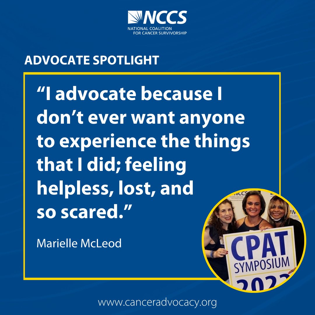 Meet Marielle, a colon cancer survivor who turned her own journey into a powerful force for change. Marielle’s advocacy work is making a real difference in the cancer community. Learn more about Marielle in this month's Advocate Spotlight: tinyurl.com/4r924sb7