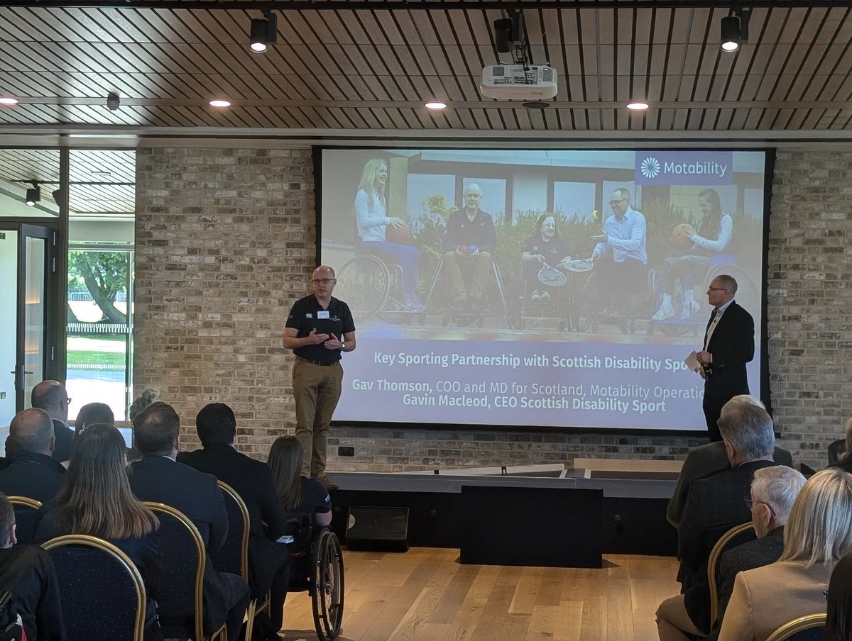 Fantastic morning at the <a href="/MotabilityOps/">Motability Operations</a> Big Event this morning where we celebrated our partnership &amp; our CEO Gavin &amp; Board Member Laura participated in an engaging panel discussion on inclusion &amp; accessibility in sport. Robyn Love and David Clarke OBE also on top form.