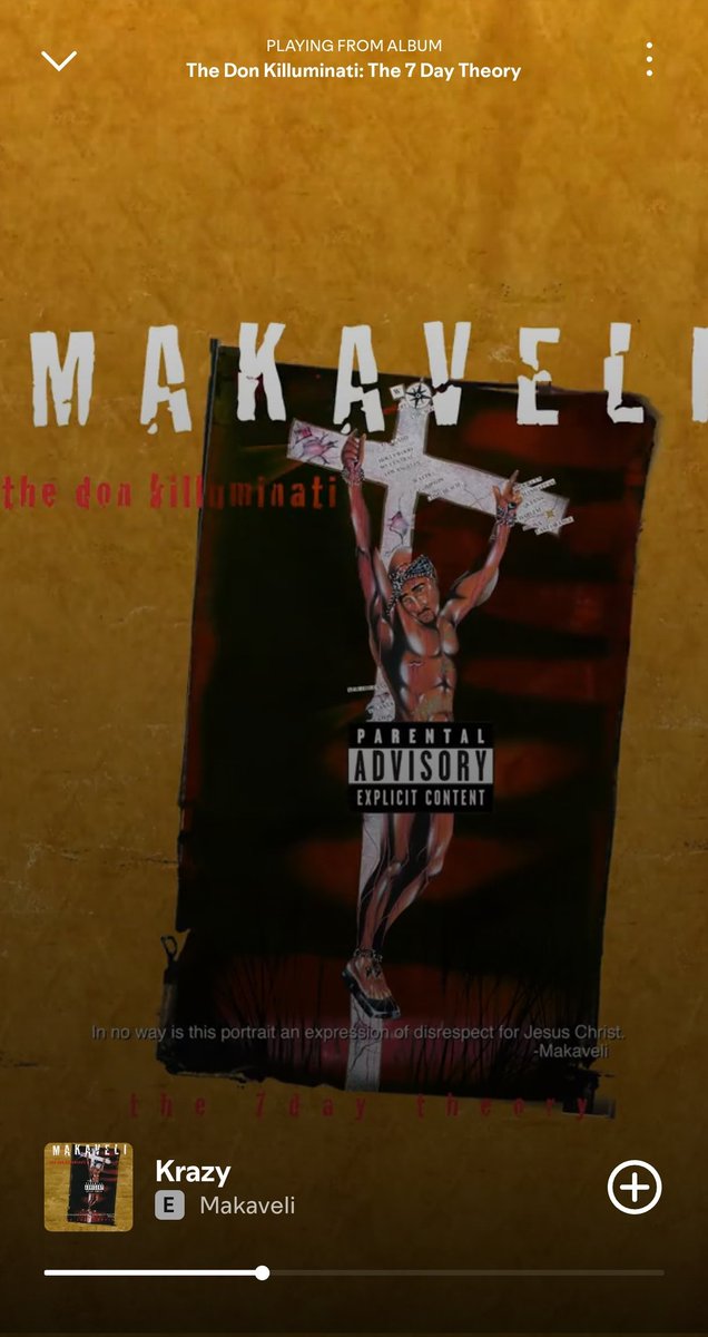 "Time goes by, puffin on La, hoping that it gets me high, gotta nigga going Krazy!"

R.I.P. 

#2PAC 
#ThugLife 
#MAKAVELI
