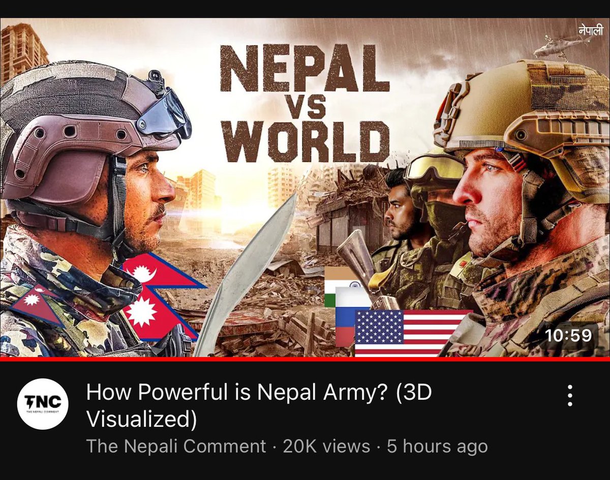 tridevgurung's tweet photo. Without watching this video tell me how many tanks nepal army has? 

good video btw @NepaliComment https://t.co/Yp6xKe93nt
