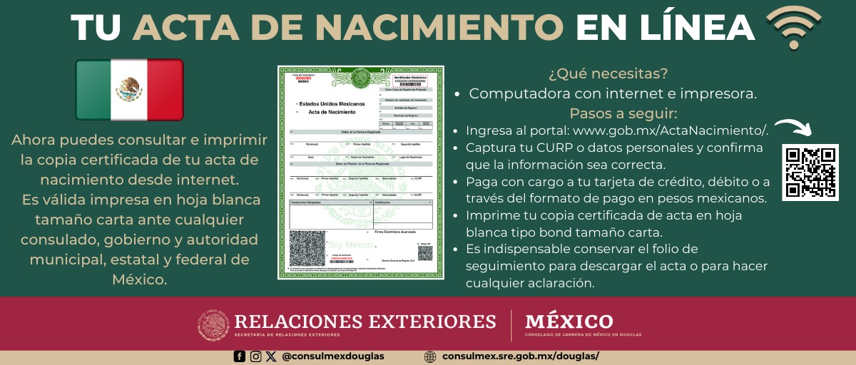 ConsulMexDou's tweet photo. ¡Ahora puedes obtener tu acta sin moverte de casa! 🌐✨ Solo entra a https://t.co/JBg6FwE4yg y realiza el trámite en línea de forma rápida y segura. 📄💻 ¡Hazlo hoy mismo y ahorra tiempo! 🚀 #TrámitesEnLínea #ActaDigital https://t.co/bgemLkWkFY