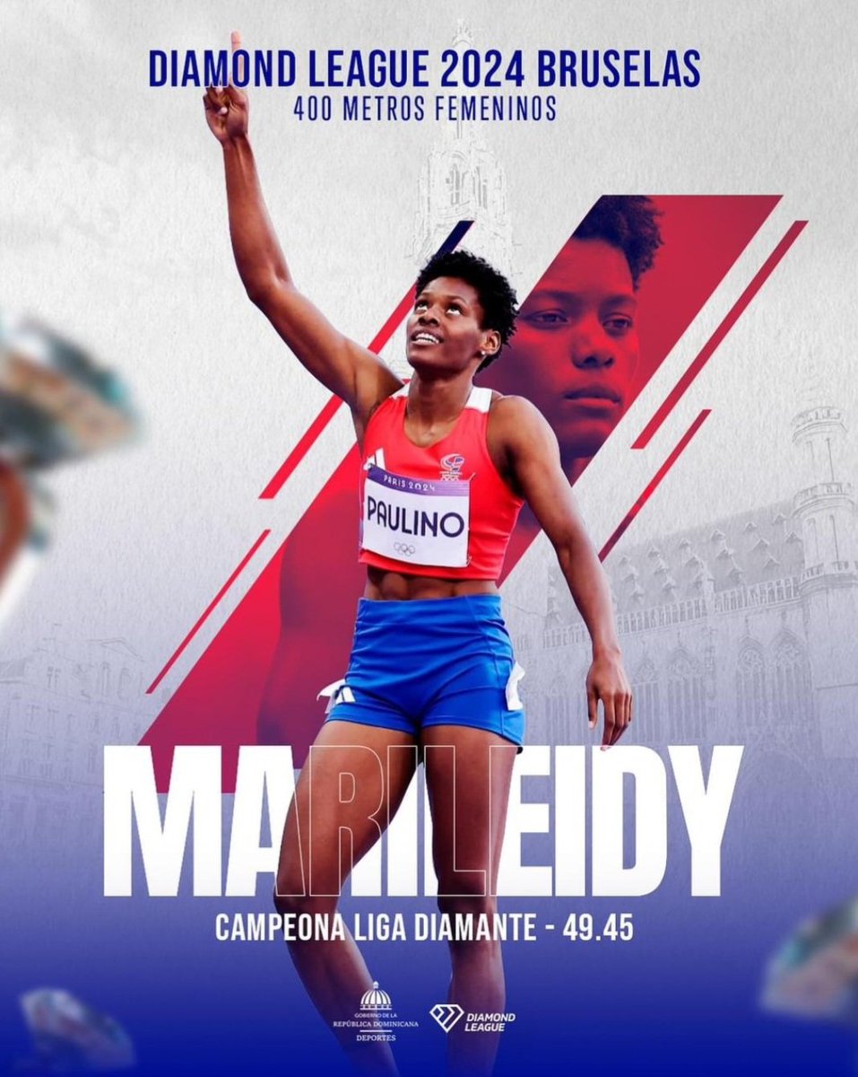 Randy4poderes's tweet photo. La dominicana Marileidy Paulino gana la Liga Diamante por tercera vez.

La campeona olímpica y mundialista dominicana, ganó la última parada de la Liga Diamante, en Bélgica, Bruselas. https://t.co/nbof1KrISA