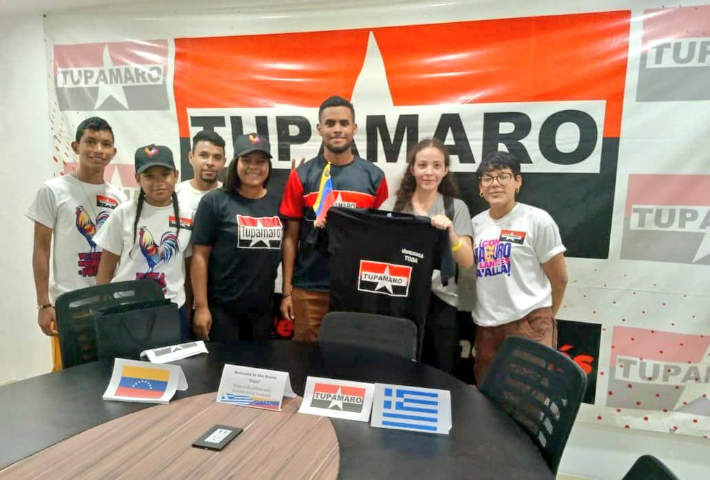 TupamaroMRT_'s tweet photo. 📸 Desde nuestra casa del Partido La Yaya recibimos la grata visita de Manto Manoli dirigente Estudiantil Universitaria de la Republica de Grecia. Desarrollando un intercambio de saberes y experiencia enmarcados en las luchas estudiantiles de izquierda en europa y América Latina. https://t.co/qgGfUYG5S1