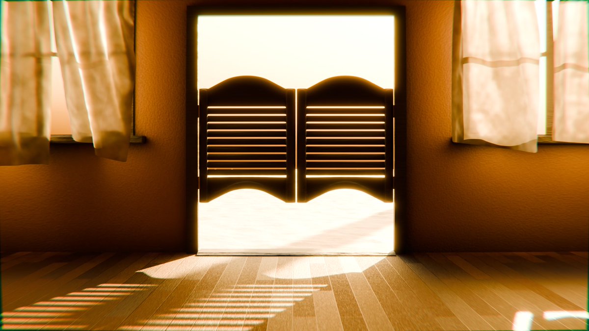 DavidHodson8's tweet photo. This week the prompt for blender52 was wild. So here we have a taste of the Wild West. #Blender52 #blenderrender #wild #wildwest #saloon https://t.co/1PRTxoy7AO