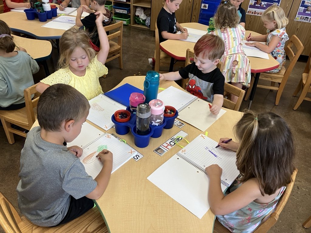 Practicing our fine motor skills with Fine Motor Journals <a href="/PCSD_FV/">Fairview Elementary</a> #raiderstrong