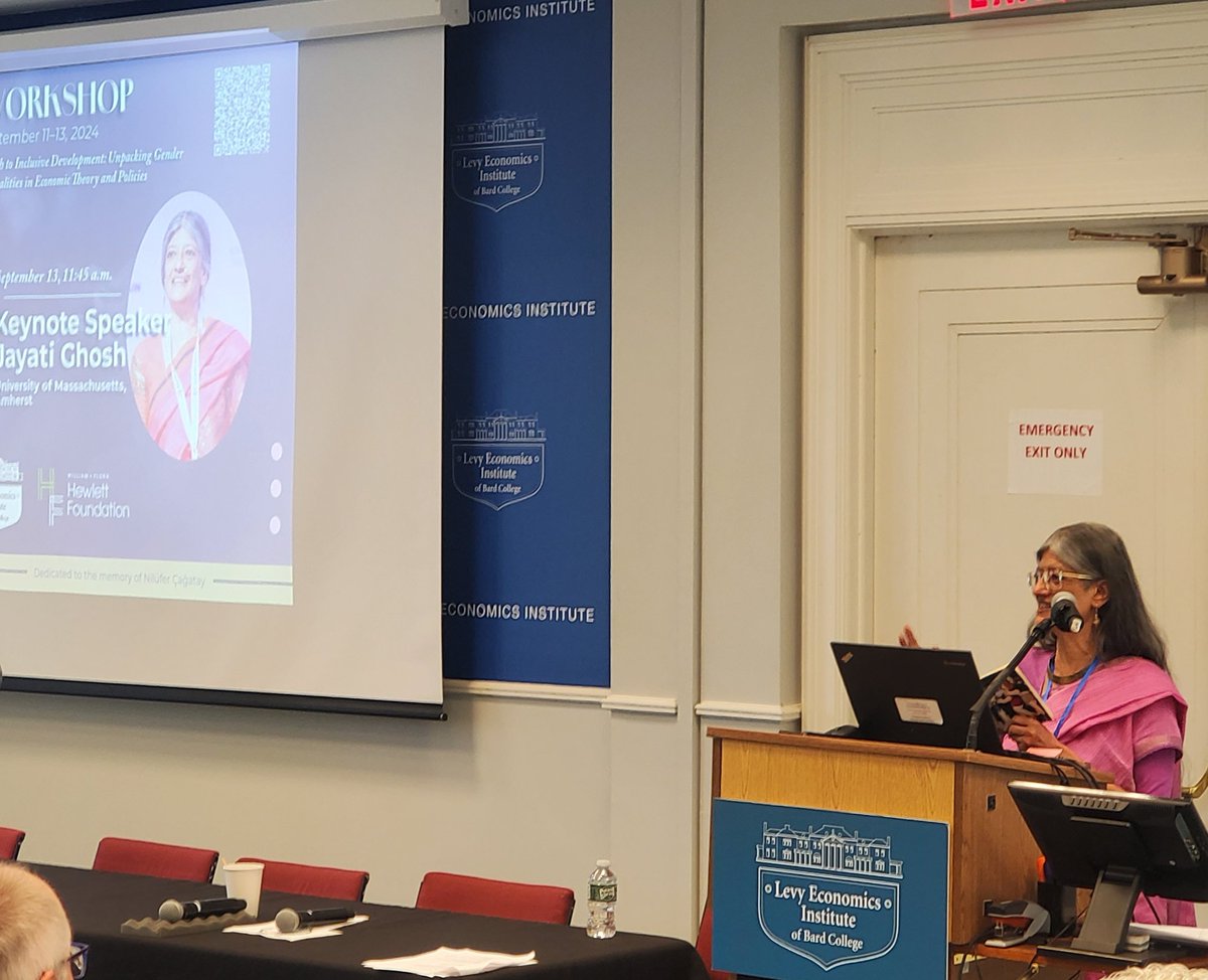 A terrific keynote by <a href="/Jayati1609/">Jayati Ghosh</a> calling on feminist economists to resist the 'neoclassical creep' in thorization/modeling, fashionable but ethically dubious methods like RCTs, &amp; to embrace heterodox macro, new measures of wellbeing, rights-based policies, and to build alliances