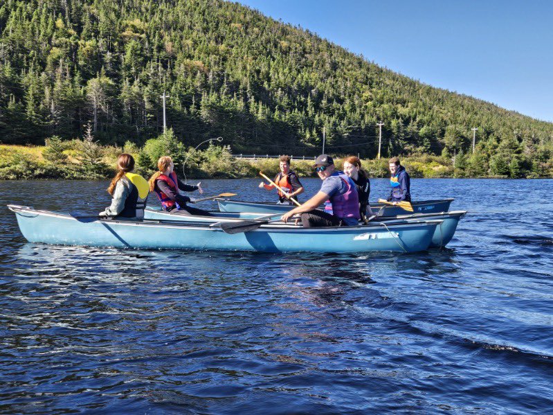 Great way to kick off the year in Healthy Living! Grade 12's take the classroom to the pond!