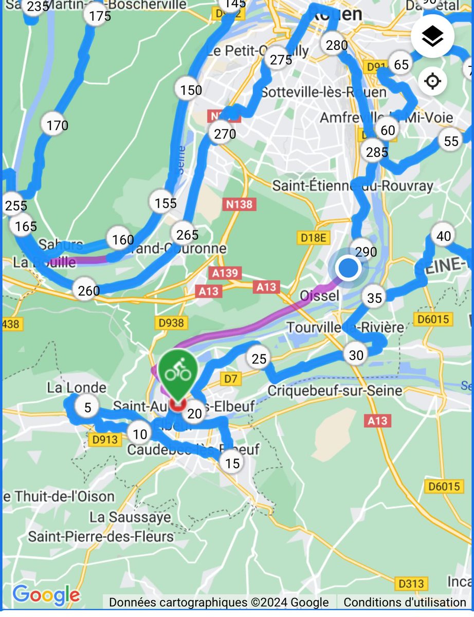 290kms bientôt arrivé ! Quel exploit <a href="/ramonperez_/">Ramón Pérez</a> ! 71 communes de la <a href="/MetropoleRouenN/">Métropole Rouen Normandie</a> en une journée !