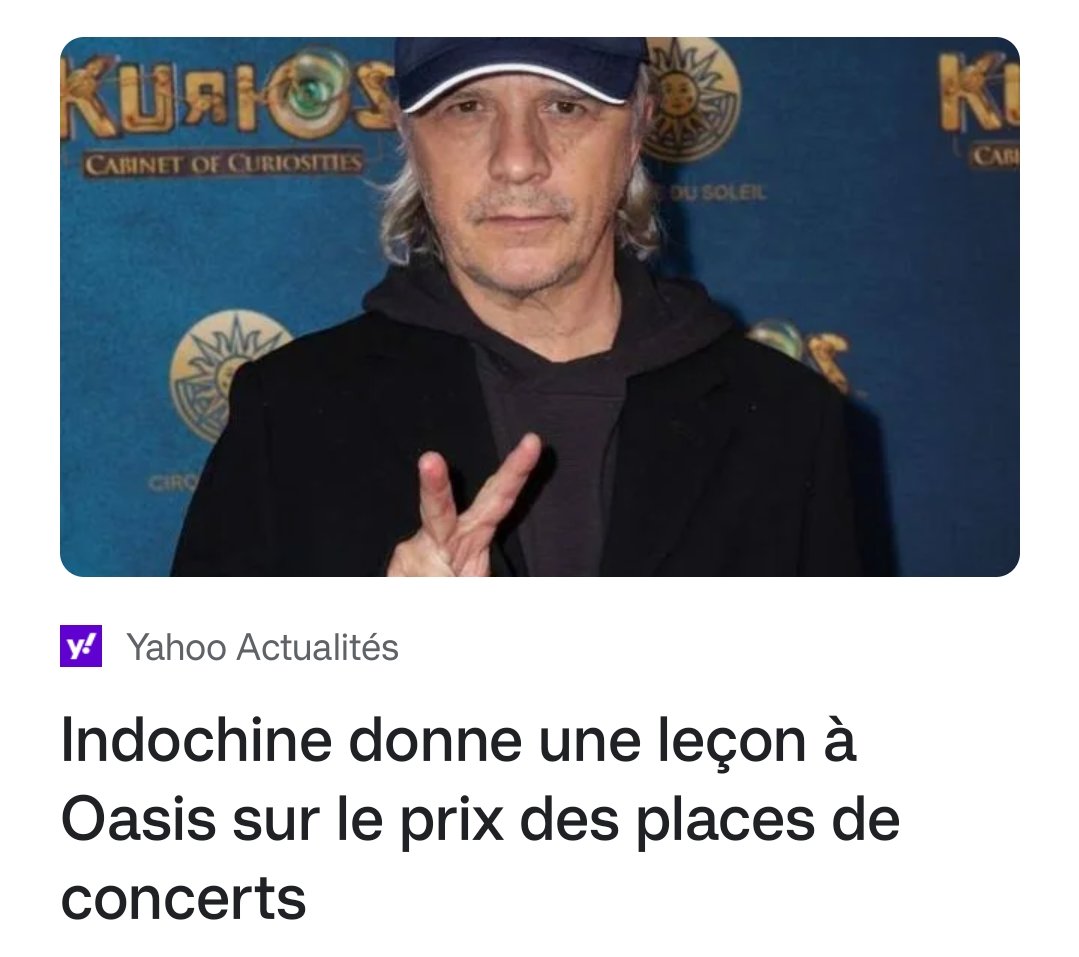 Je ne pensais pas un jour pouvoir assister à ce genre d'article