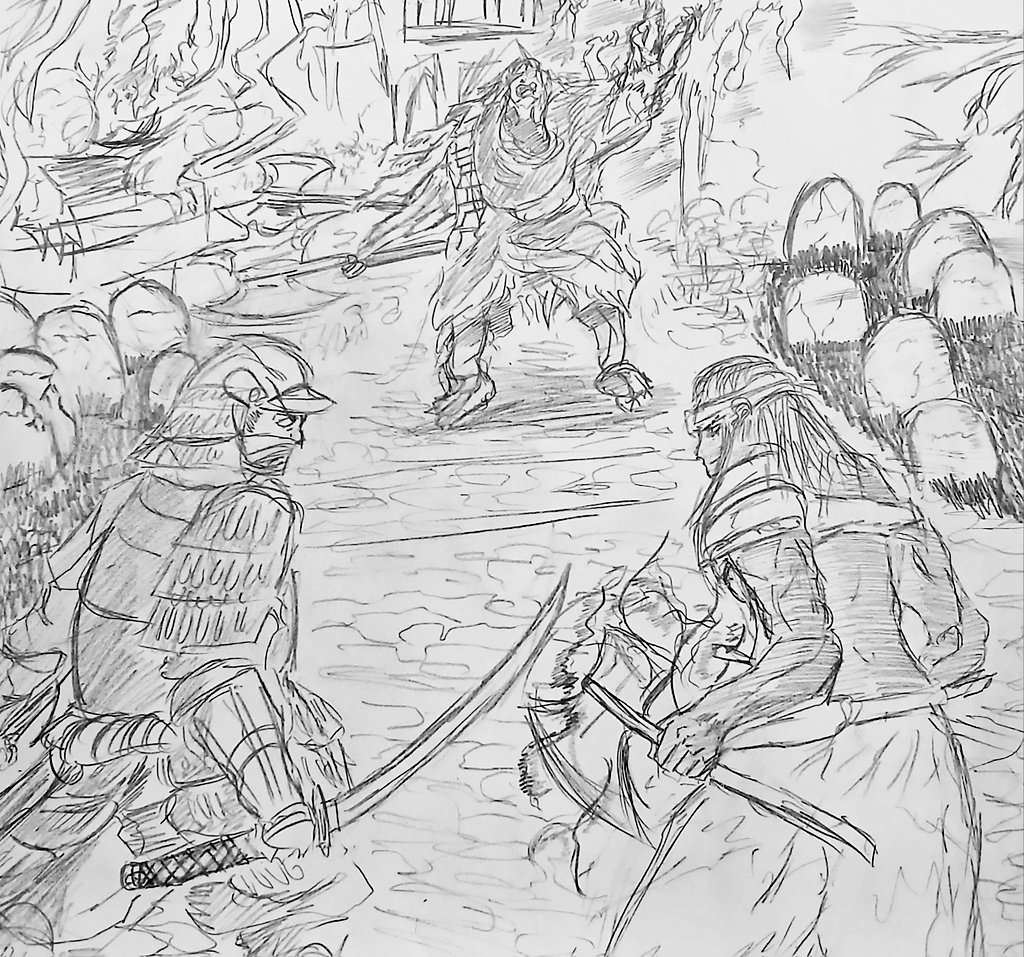 aev49622's tweet photo. Me and Nepheli About to Jump Godrick
#ELDENRING #EldenRingart #Godrick #Nepheli #TraditionalArt #Fromsoftware https://t.co/hOQFgzU5qu