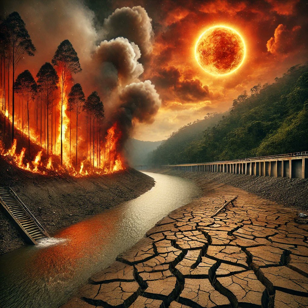 Ecuador enfrenta una alarmante combinación de calentamiento global, incendios forestales, sequía y escasez de agua. La falta de lluvias ha secado ríos vitales, afectando hidroeléctricas y el suministro de agua potable para miles de hogares. 🌍🔥💧
¡Es hora de tomar acción! 🌱⚡