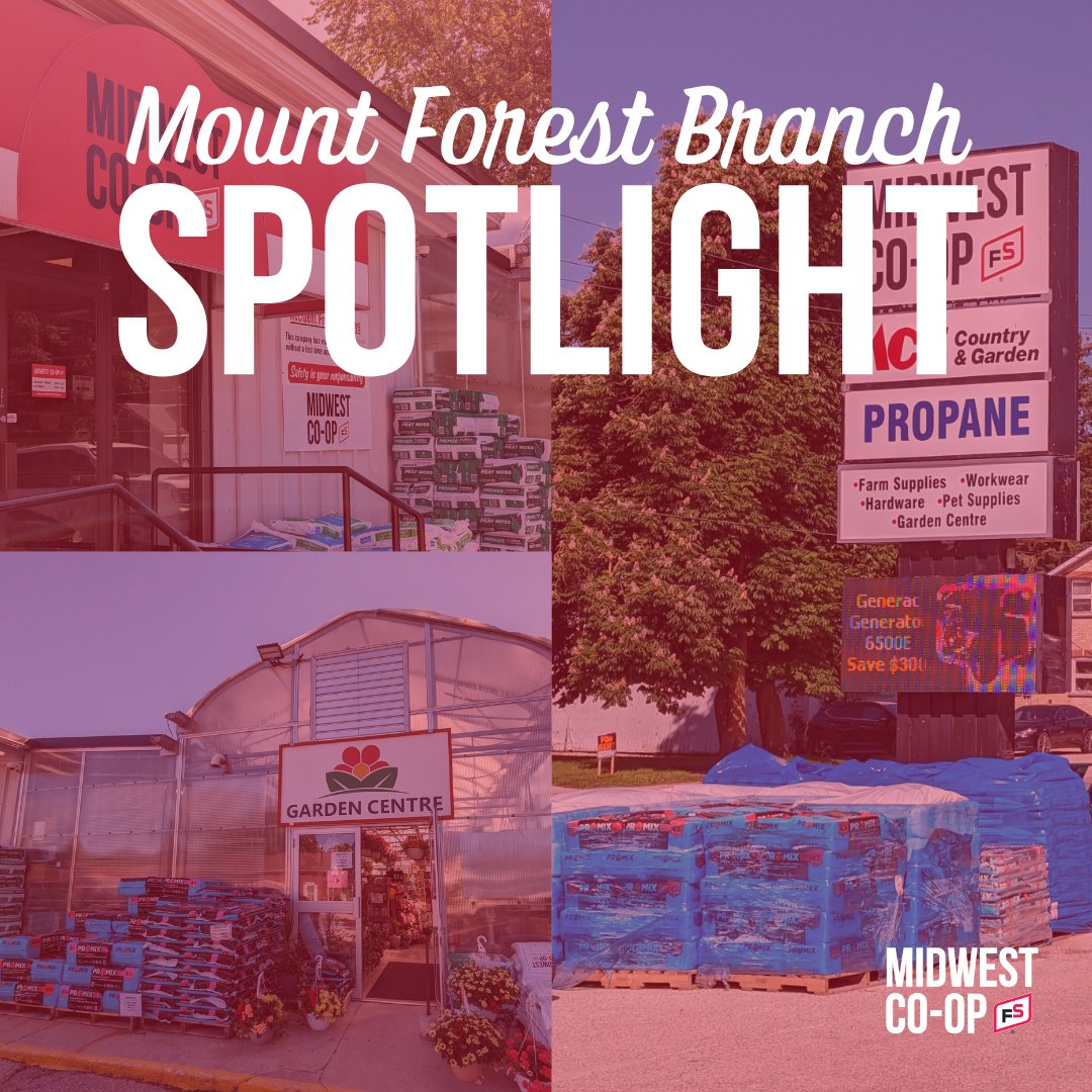 Explore our Mount Forest branch on Hwy 6! 

We offer pet products, hardware, fencing, equine supplies, and more. Our year-round garden centre has houseplants, gardening supplies, and giftware. Fall mums are in, and tree sales are on!

 Open Mon-Fri 8-5:30, Sat 8-5.