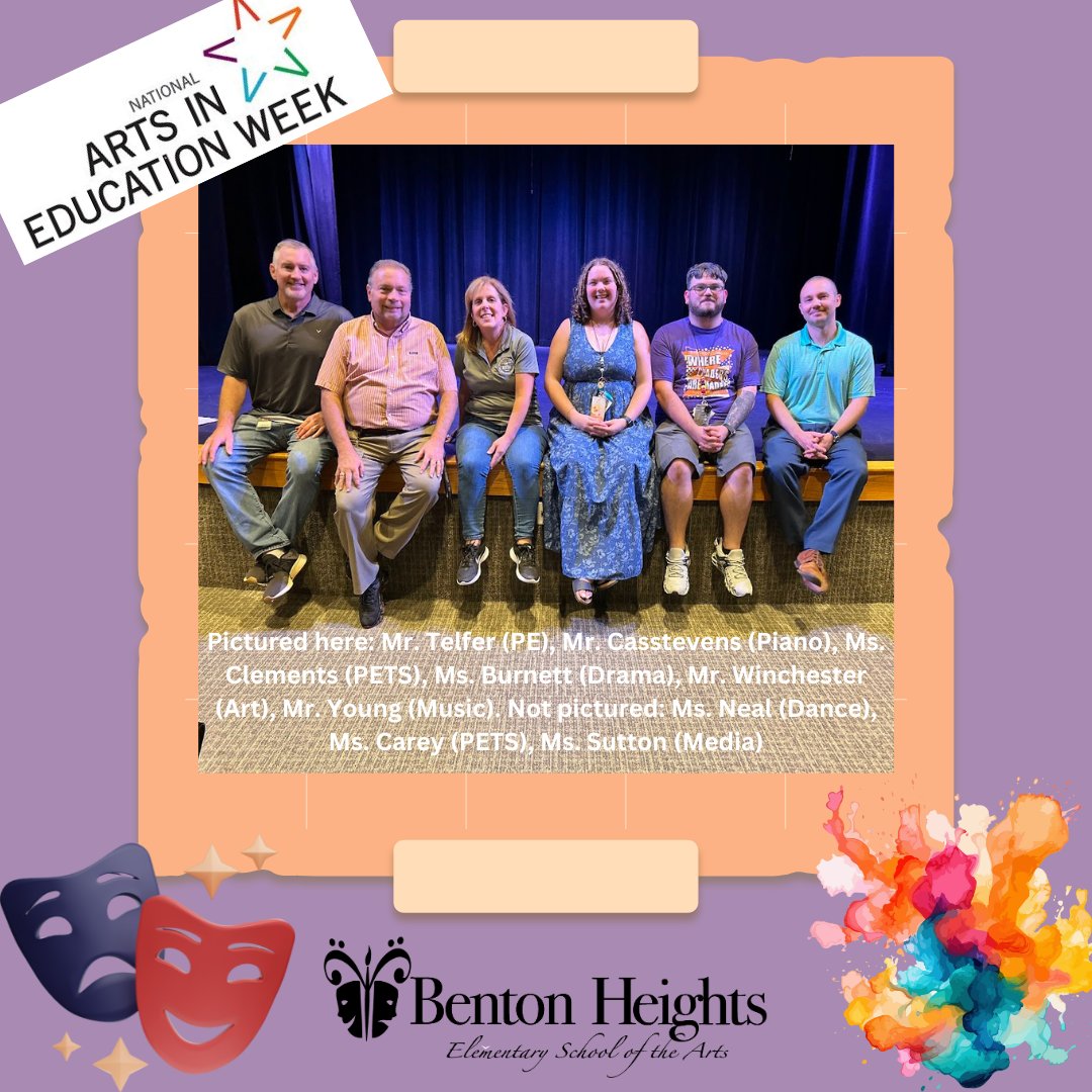 Benton Heights ESA (@bentonheightses) on Twitter photo Happy National Arts in Education Week to our amazing Essentials Team! They play a huge role in nurturing our school identity as a school of the arts. Thank you for all you do! <a href="/UCPSNC/">Union County Public Schools</a> <a href="/AGHoulihan/">Andrew G. Houlihan</a> <a href="/aestinch/">Amanda Stinchcomb</a> <a href="/boatcandice/">Candice Boatright</a> #ArtsEdWeek Happy National Arts in Education Week to our amazing Essentials Team! They play a huge role in nurturing our school identity as a school of the arts. Thank you for all you do! <a href="/UCPSNC/">Union County Public Schools</a> <a href="/AGHoulihan/">Andrew G. Houlihan</a> <a href="/aestinch/">Amanda Stinchcomb</a> <a href="/boatcandice/">Candice Boatright</a> #ArtsEdWeek