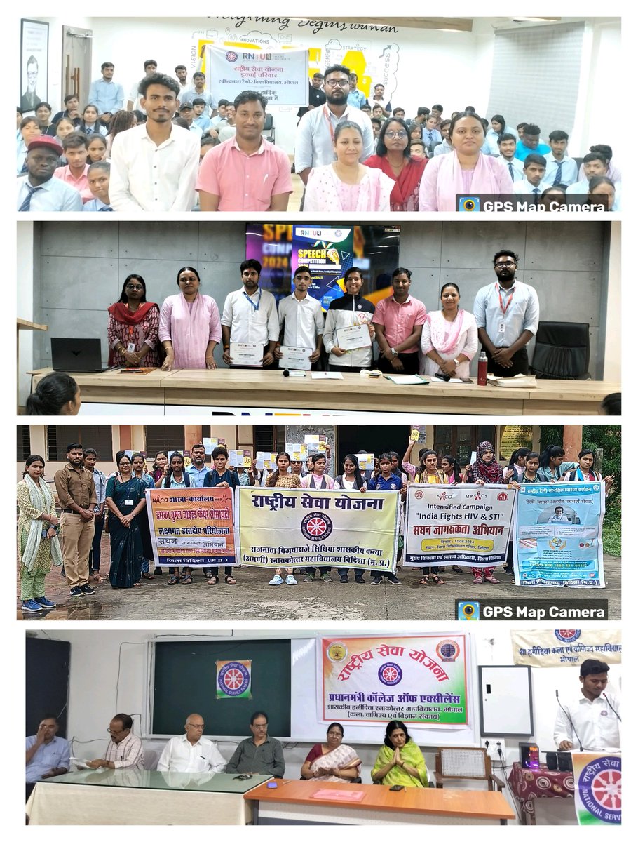 NSSCELLGOVMP's tweet photo. "बरकतउल्ला विश्वविद्यालय के अंतर्गत विभिन्न जिलों की रासेयो इकाइयों द्वारा अपने महाविद्यालयों में #Join_Nss अभियान का आयोजन किया गया। इस अभियान के अंतर्गत छात्रों में सेवा और समाज कल्याण की भावना को बढ़ावा मिलेगा। #NSS #BarkatullahUniversity #YouthForChange #ServeTheNation" https://t.co/QBkBrwAlgF