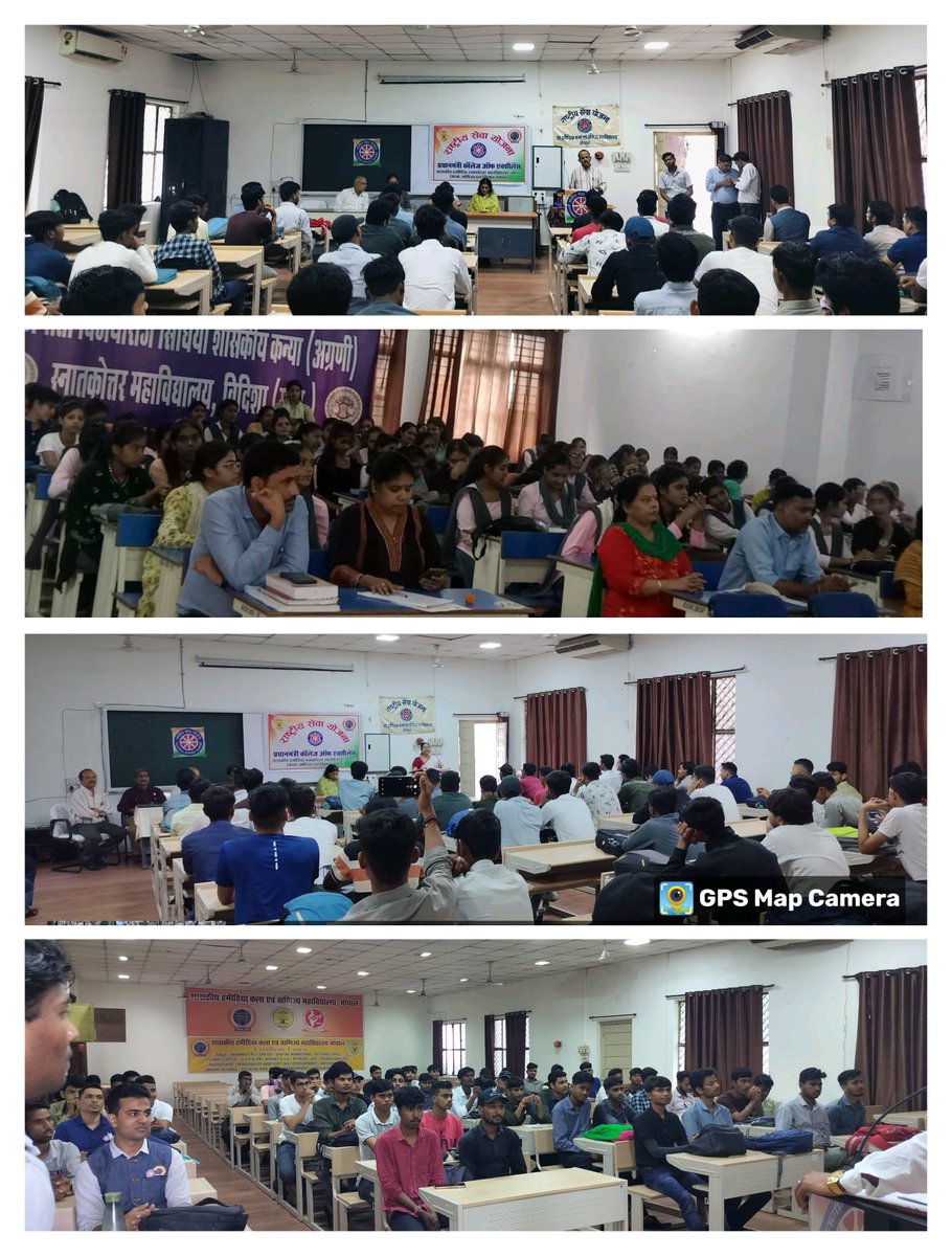 NSSCELLGOVMP's tweet photo. "बरकतउल्ला विश्वविद्यालय के अंतर्गत विभिन्न जिलों की रासेयो इकाइयों द्वारा अपने महाविद्यालयों में #Join_Nss अभियान का आयोजन किया गया। इस अभियान के अंतर्गत छात्रों में सेवा और समाज कल्याण की भावना को बढ़ावा मिलेगा। #NSS #BarkatullahUniversity #YouthForChange #ServeTheNation" https://t.co/QBkBrwAlgF