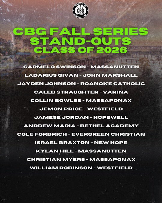 Class of 2026 standouts at the CBG Fall Series :