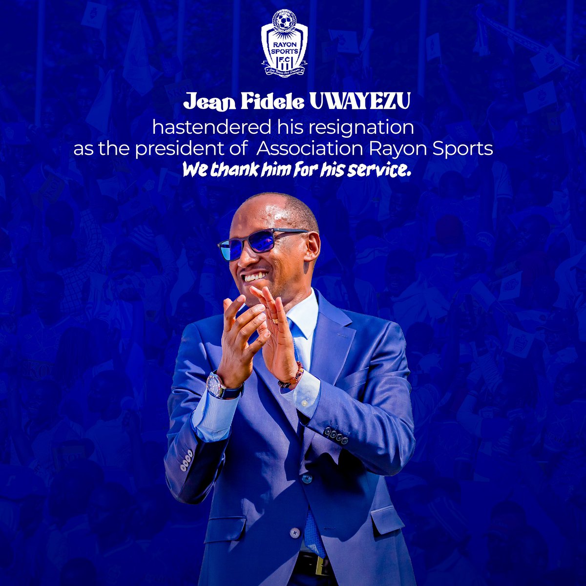 MGFanClub_'s tweet photo. #GUSHIMIRA
#TuriMGFanClub🇷🇼️
■ #MGFanclub ishimiye umuyobozi wacu wa Rayon sports Uwayezu Jean Fidel kubwaburikimwe yakoreye umuryango wacu kndi tumwifurije kurwara ubukira■
https://t.co/l30rmmFpeX
#Once_A_Legend_Always_Legend
#Be____Blue____Be____Original https://t.co/LxsNnxNB80