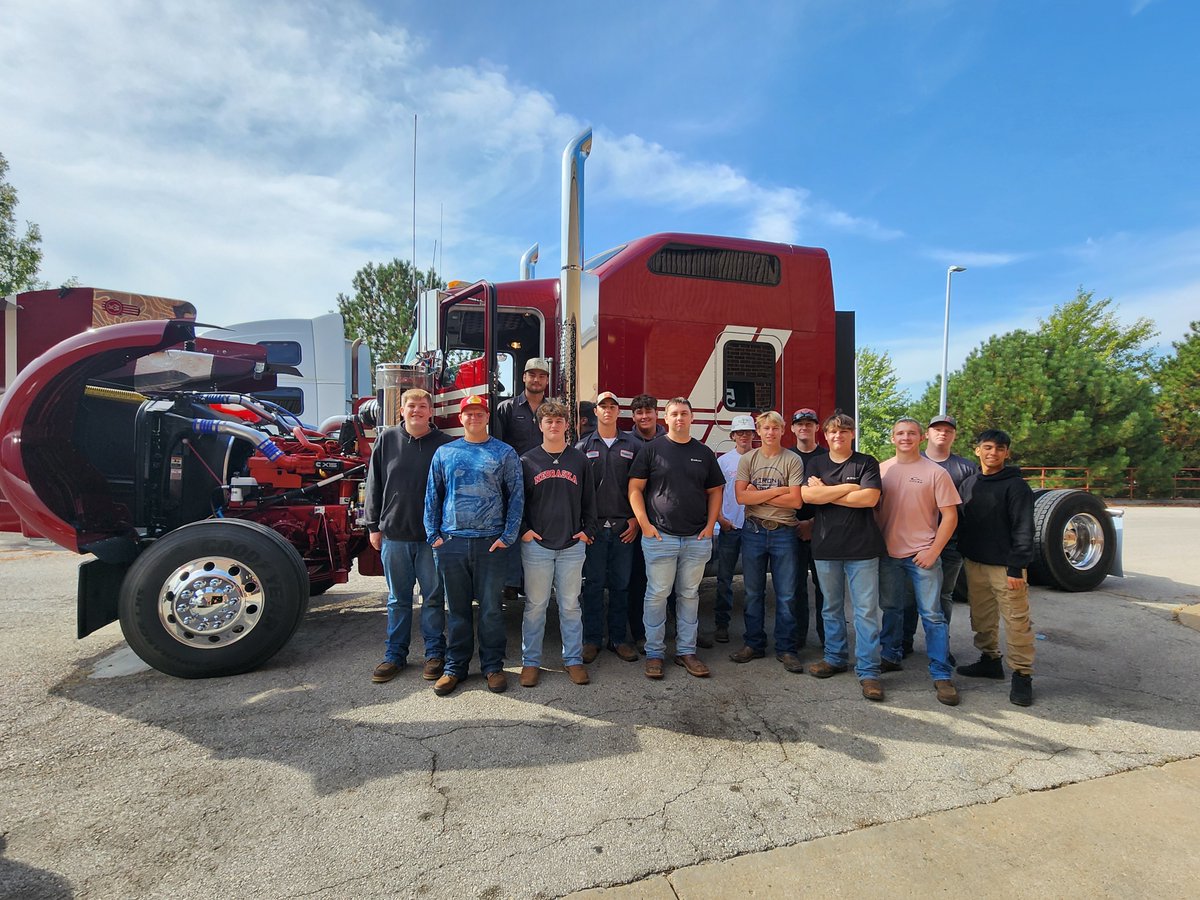 Thank you <a href="/MHCKenworth/">MHC Kenworth</a> for bringing out a tractor and speaking with our students about exciting career opportunities! #NCCRocks