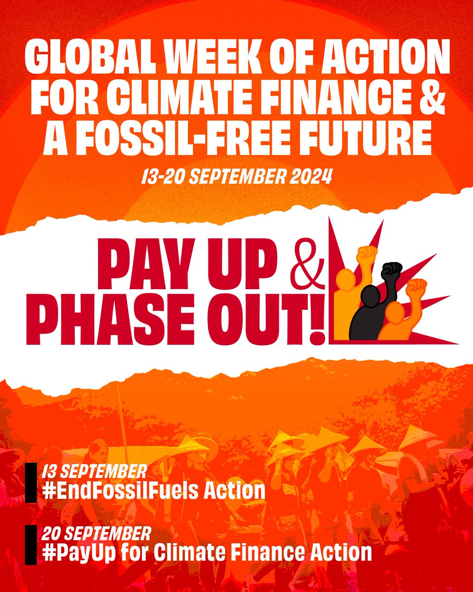 Women & Gender Constituency (@wgc_climate) on Twitter photo 🚨WE ARE LIVE! 
The #GlobalWeekofAction 4 Climate Finance & a Fossil Fuel Free Future kicks off today!  Progressive civil society incl feminists, workers, youth, and defenders worldwide are demanding the global North to PAY UP and PHASE OUT! 
#PayUP #FastFairFeministForever 🚨WE ARE LIVE! 
The #GlobalWeekofAction 4 Climate Finance & a Fossil Fuel Free Future kicks off today!  Progressive civil society incl feminists, workers, youth, and defenders worldwide are demanding the global North to PAY UP and PHASE OUT! 
#PayUP #FastFairFeministForever