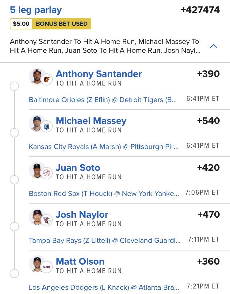 Zer0ChanceBets's tweet photo. 5 man homer lay

#dingers #dingerfriday #gamblingx #gamblingtwitter

 🤞🏽🍀🚀🌕⚾️💣 https://t.co/wW2UJzmyXO