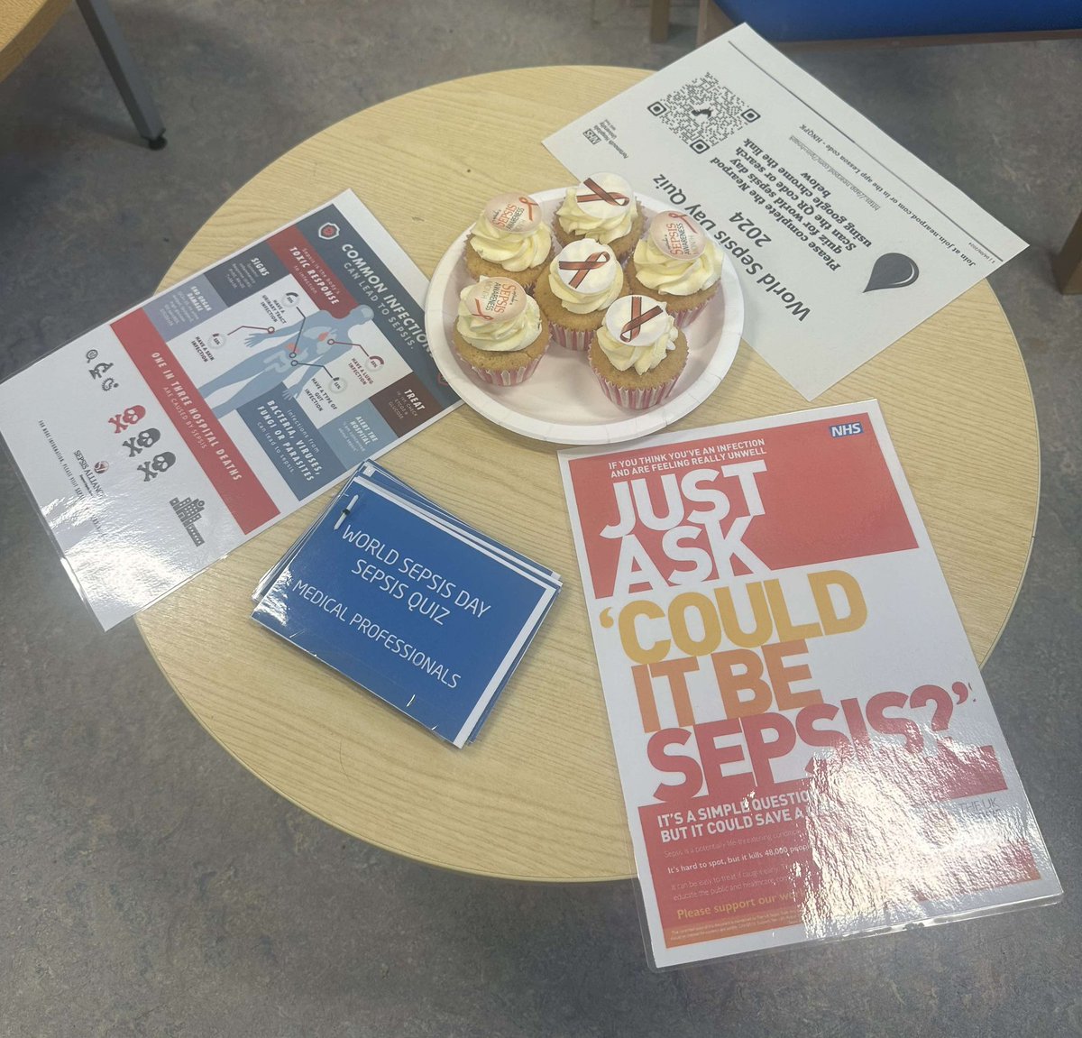 Stef White (@stefanie_w28) on Twitter photo Raising awareness of Sepsis in Cardiology <a href="/PHU_NHS/">Portsmouth Hospitals University NHST</a>. One of our senior nurses carried out a Sepsis quiz and organised some sweet treats for the team to spread the word. #SepsisAwarenessMonth #SepsisSavvy Raising awareness of Sepsis in Cardiology <a href="/PHU_NHS/">Portsmouth Hospitals University NHST</a>. One of our senior nurses carried out a Sepsis quiz and organised some sweet treats for the team to spread the word. #SepsisAwarenessMonth #SepsisSavvy