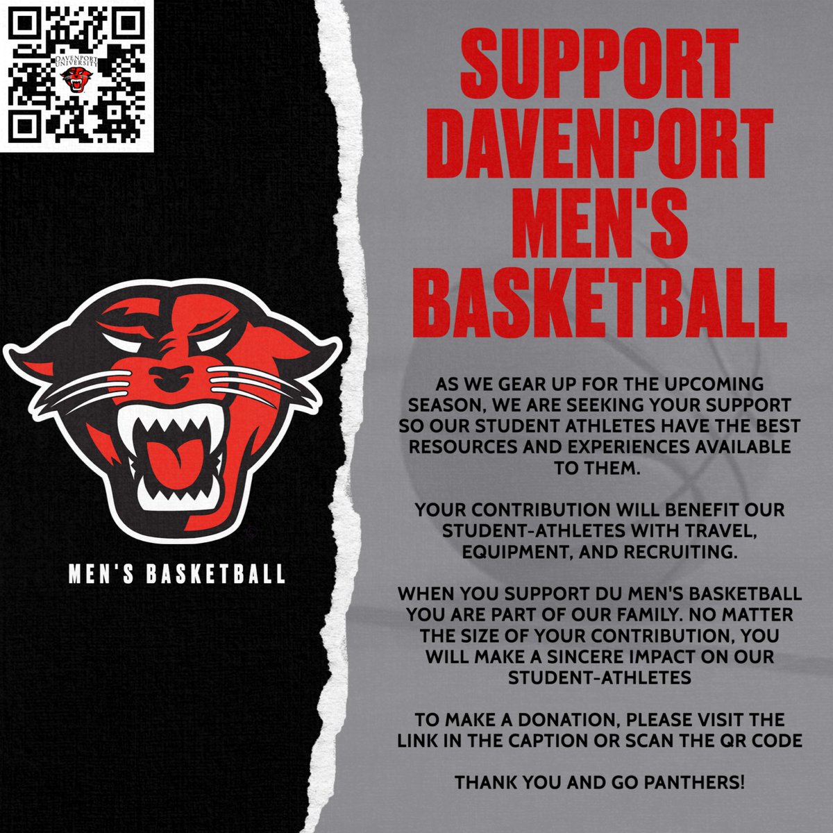 Davenport Men's Basketball tweet media