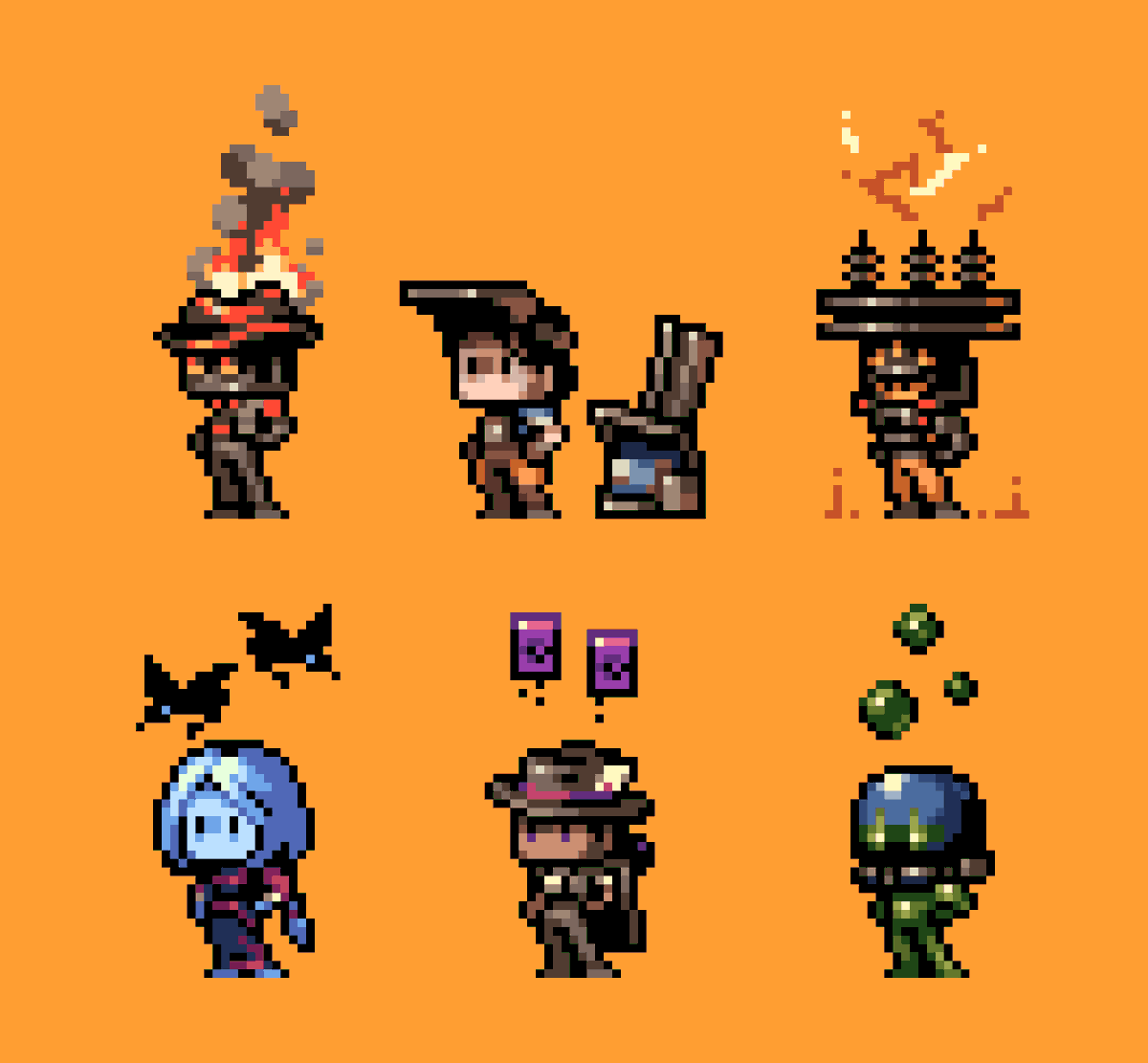 Some Deadlock characters
#pixelart