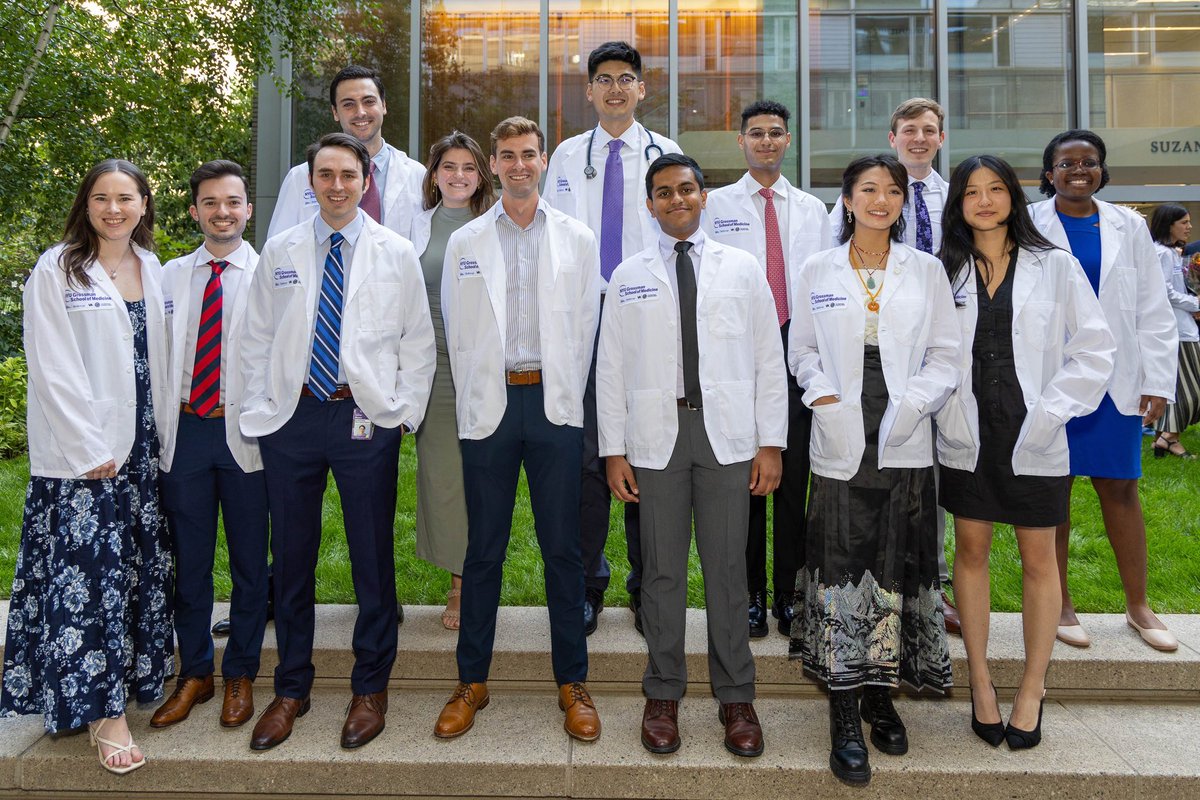 Happy White Coat Ceremony Day to our first-year MSTP cohort! 🎉🥼🩺 #DoubleDocs