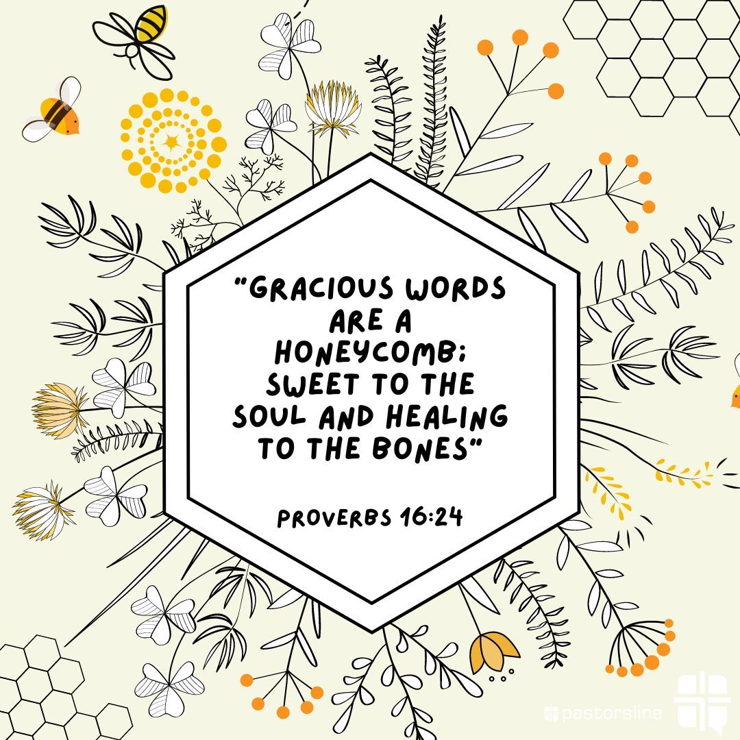 pastorsline's tweet photo. this verse serves as a reminder that kindness can heal more than we know.🐝🙏 #bibleverse #motivationalquote #bekind #churchtech #churchapp #churchengagement #churchcommunications https://t.co/Le6LtJEro6