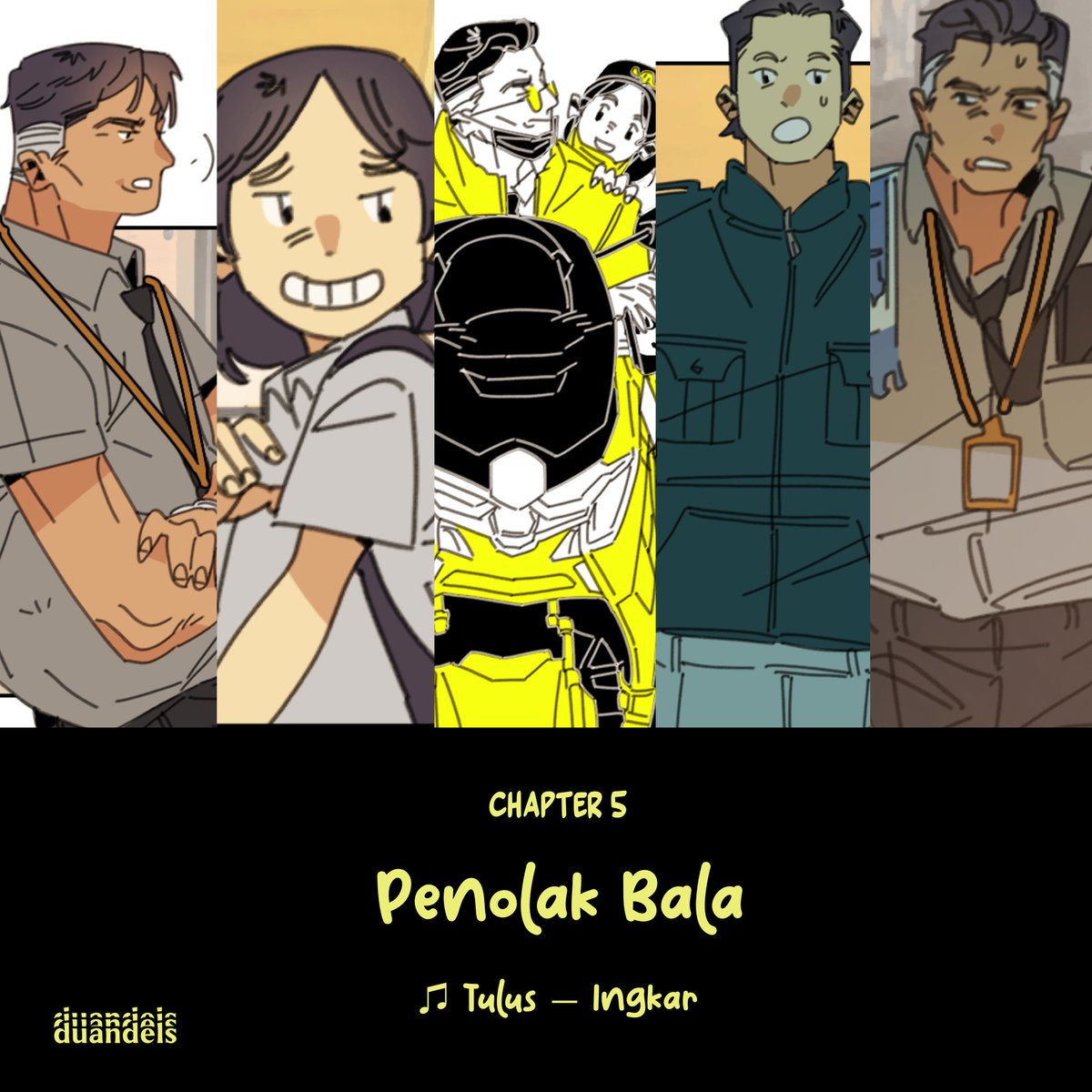 kartuuuno's tweet photo. Penolak Bala β Chapter 5 is Out π€
Dipersilahkan mendengarkan lagu untuk menambah pengalaman membaca komik yang lebih menyenangkan.
#indonesia #penolakbala #komik #comic #romance #agegap #koomik https://t.co/y6vzRqMFFd