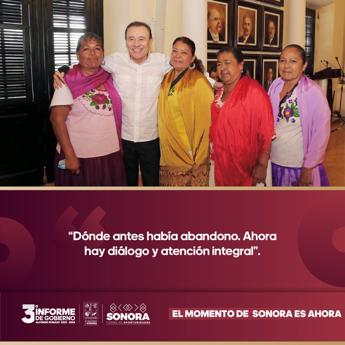 AlfonsoDurazo's tweet photo. En estos 3 años de gobierno, trabajamos y seguiremos trabajando para mejorar la calidad de vida de nuestros pueblos originarios.

#ElMomentoDeSonora es ahora. https://t.co/dqYOTmY3rb