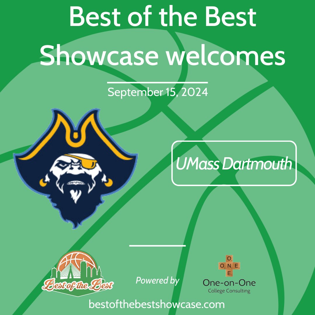 Excited to have you join us @umassdwbb for our showcase on September 15th at Babson College from 8:30am- 1:30pm! 🏀.