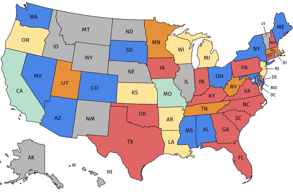 VeriPoll's tweet photo. @EricLDaugh I would love to see how the #election simulation #poll at https://t.co/79gOeQTG9o turns out if you'd like to #vote and share 

So far with 180+ votes the map is insane... Vote until election day and follow to see updates when we get a better sample! https://t.co/cOb2EH2rzj