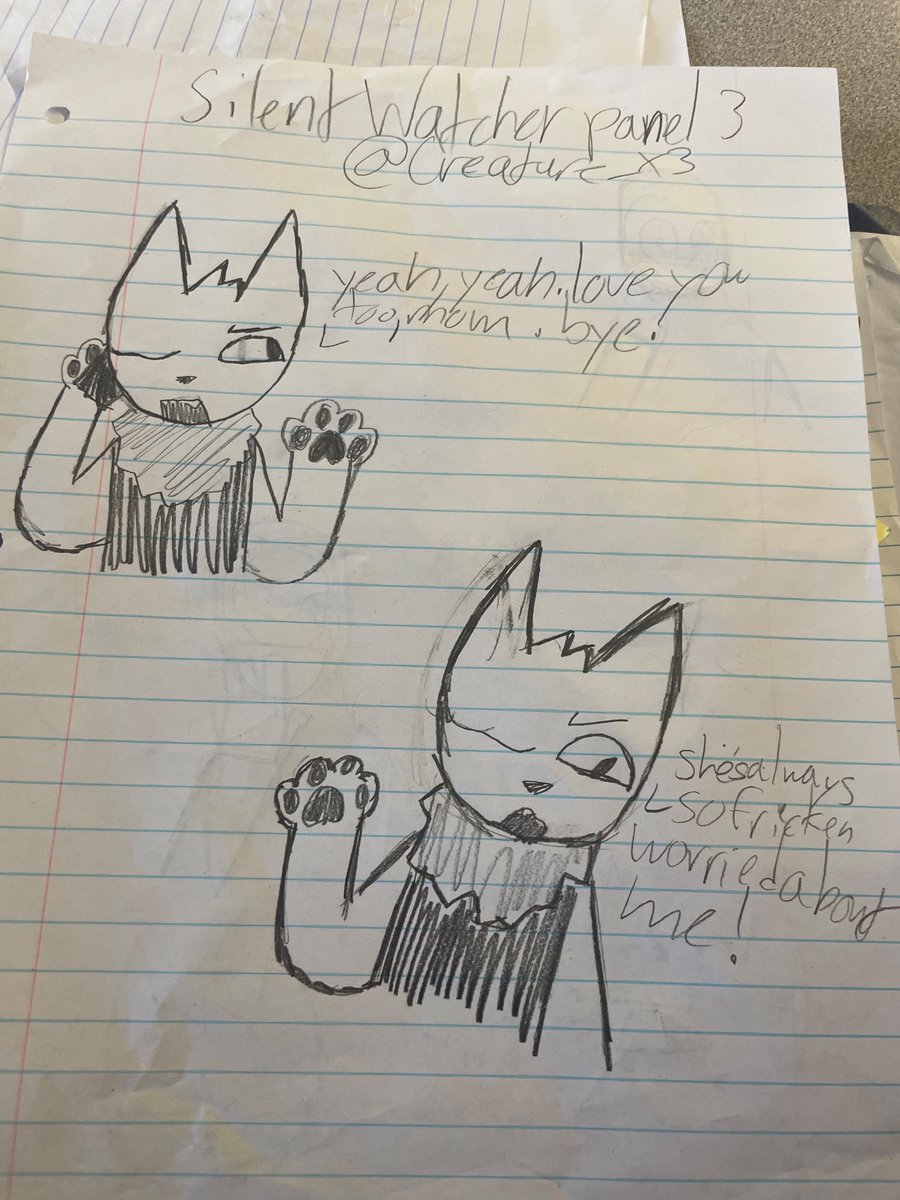 Creature_X3's tweet photo. PANEL 2 AND 3 OF SILENT WATCHER #SILENTWATCHER https://t.co/qrecJm1MWN