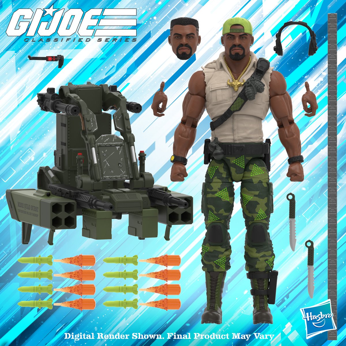 HasbroPulse's tweet image. G.I. Joe fans, the excitement of #HasbroPulseCon2024 continues with the latest render reveals of Heavy Duty and Law and Order, coming soon to G.I. Joe Classified Series! Stay tuned to #HasbroPulse for future updates!